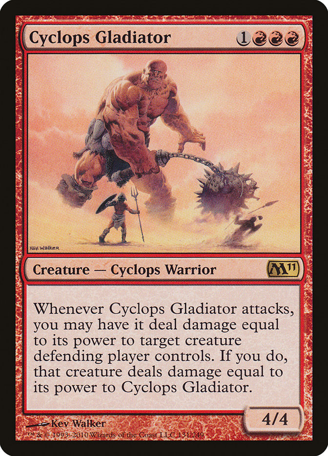 {R} Cyclops Gladiator [Magic 2011][M11 131]