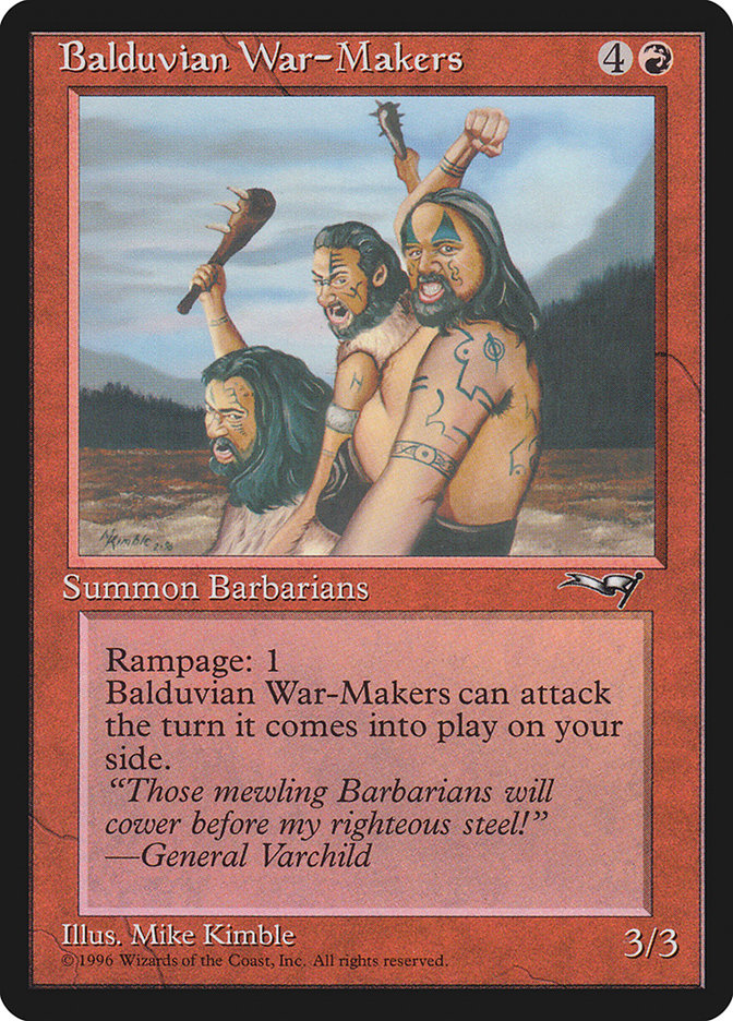 {C} Balduvian War-Makers (Treeline Background) [Alliances][ALL 66A]