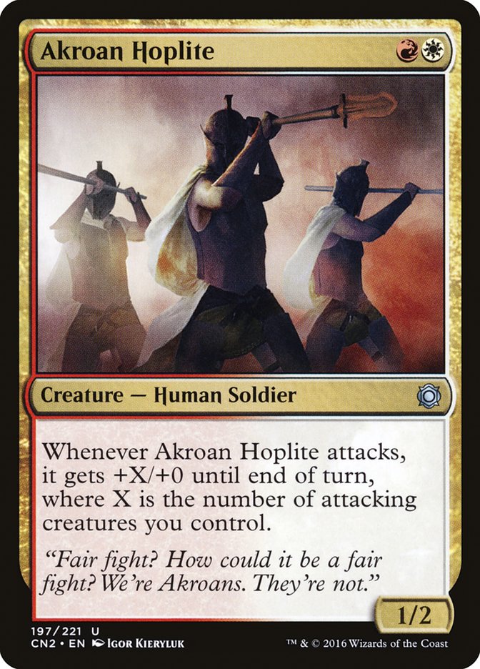 {C} Akroan Hoplite [Conspiracy: Take the Crown][CN2 197]