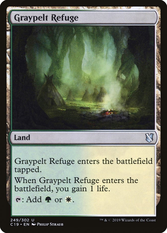 {C} Graypelt Refuge [Commander 2019][C19 249]