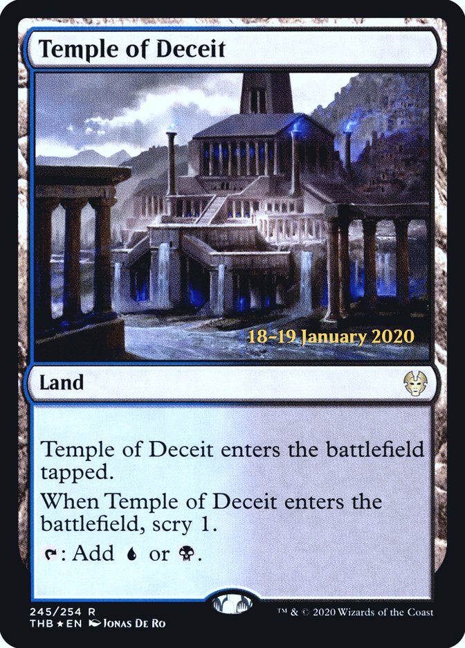 {R} Temple of Deceit [Theros Beyond Death Prerelease Promos][PR THB 245]