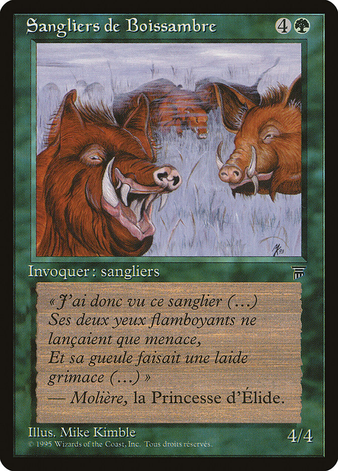 {C} Durkwood Boars (French) - "Sangliers de Boissambre" [Renaissance][REN 131]