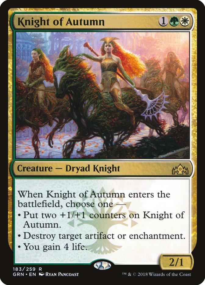 {R} Knight of Autumn [Guilds of Ravnica][GRN 183]