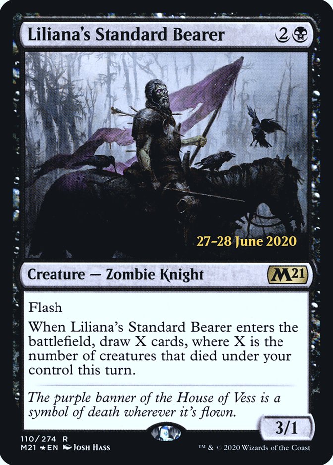 {R} Liliana's Standard Bearer [Core Set 2021 Prerelease Promos][PR M21 110]