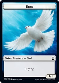 {T} Bird // Spirit Double-sided Token [Kaldheim Commander Tokens][TKHC 004/023]