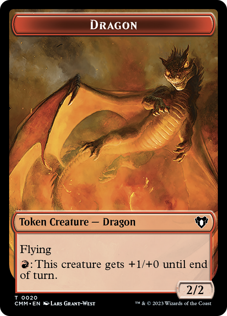 {T} Servo // Dragon (0020) Double-Sided Token [Commander Masters Tokens][TCMM 45//20]
