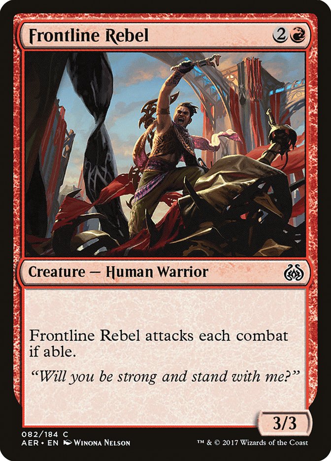 {C} Frontline Rebel [Aether Revolt][AER 082]