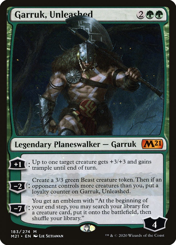 {R} Garruk, Unleashed [Core Set 2021][M21 183]