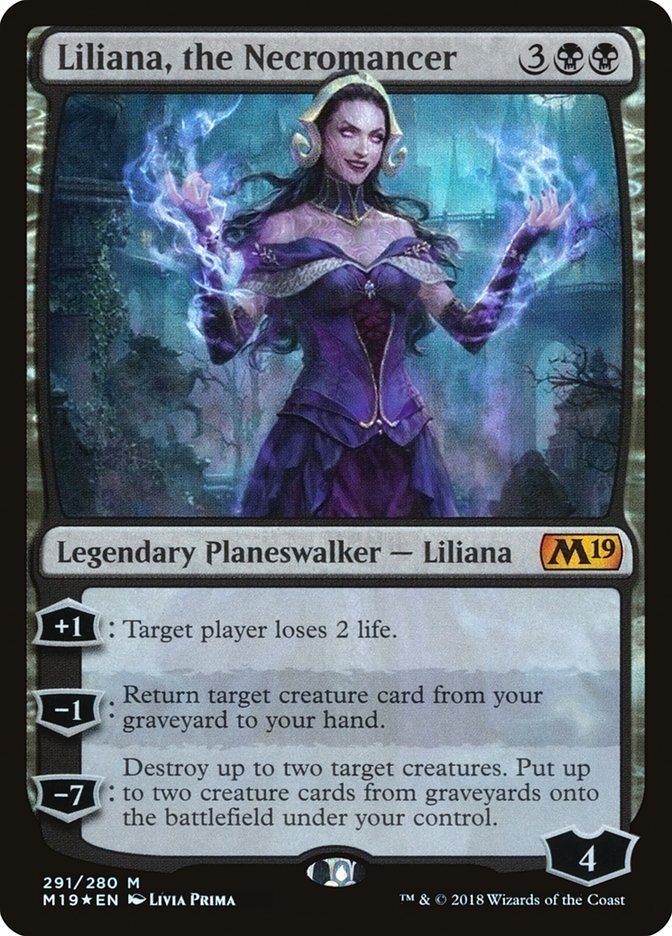 {R} Liliana, the Necromancer [Core Set 2019][M19 291]