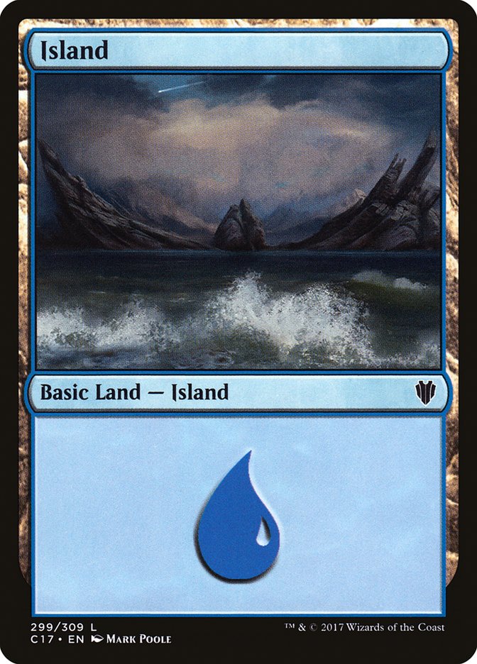 {B}[C17 299] Island (299) [Commander 2017]