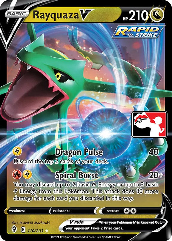 <PP> Rayquaza V (110/203) [Prize Pack Series One]