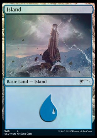 {B}[SLD 549] Island (Wizards) (549) [Secret Lair Drop Promos]