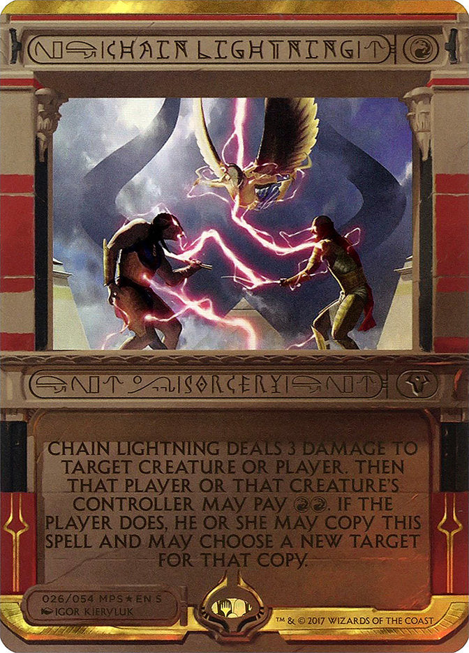 {R} Chain Lightning (Invocation) [Amonkhet Invocations][MP2 026]