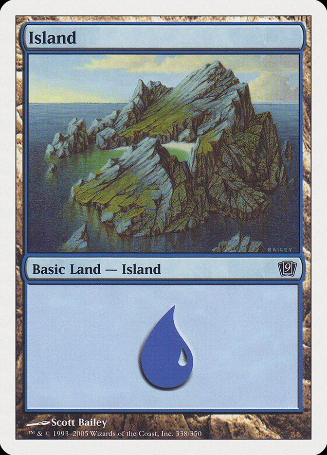{B}[9ED 338] Island (338) [Ninth Edition]