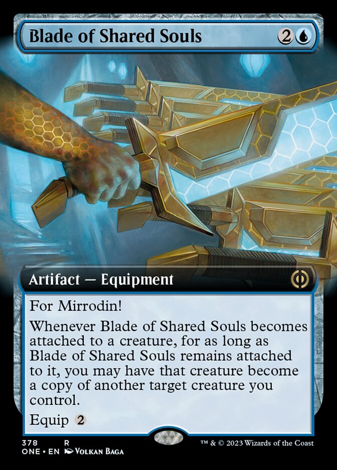 {@R} Blade of Shared Souls (Extended Art) [Phyrexia: All Will Be One][ONE 378]
