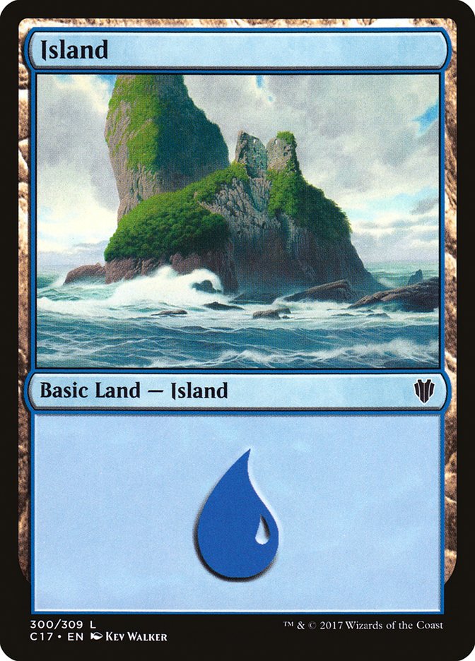{B}[C17 300] Island (300) [Commander 2017]