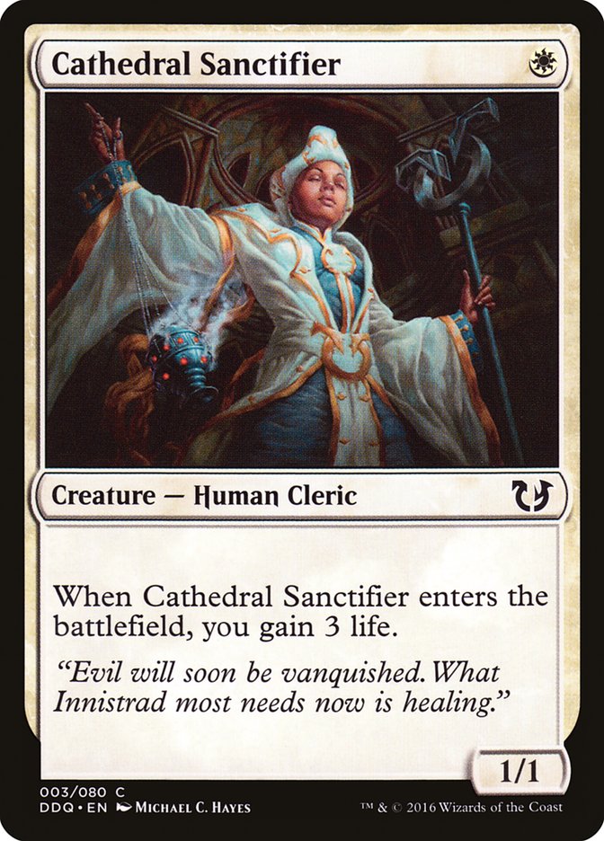 {C} Cathedral Sanctifier [Duel Decks: Blessed vs. Cursed][DDQ 003]