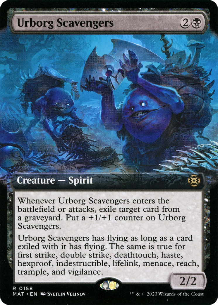 {@R} Urborg Scavengers (Extended Art) [March of the Machine: The Aftermath][MAT 158]