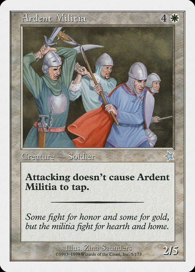 {C} Ardent Militia [Starter 1999][S99 005]