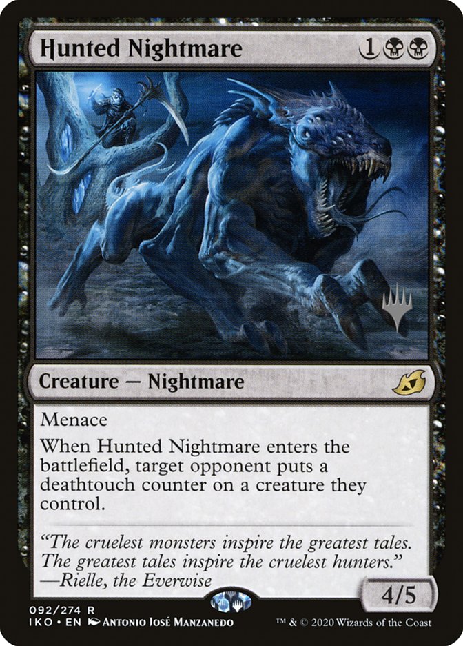 {R} Hunted Nightmare (Promo Pack) [Ikoria: Lair of Behemoths Promos][PP IKO 092]