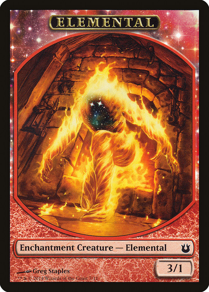 {T} Elemental Token [Born of the Gods Tokens][TBNG 007]