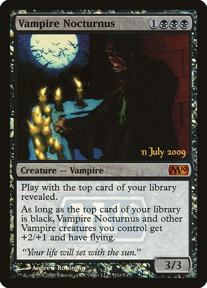 {R} Vampire Nocturnus [Magic 2010 Prerelease Promos][PR M10 118]