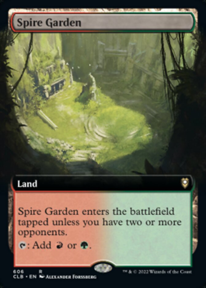 {R} Spire Garden (Extended Art) [Commander Legends: Battle for Baldur's Gate][CLB 606]
