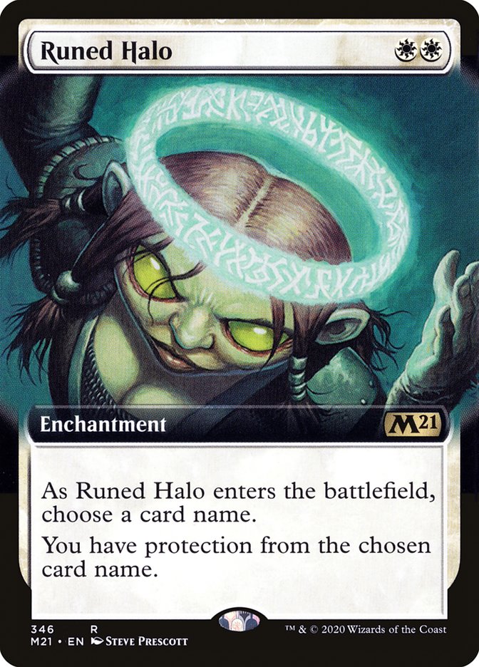 {R} Runed Halo (Extended Art) [Core Set 2021][M21 346]