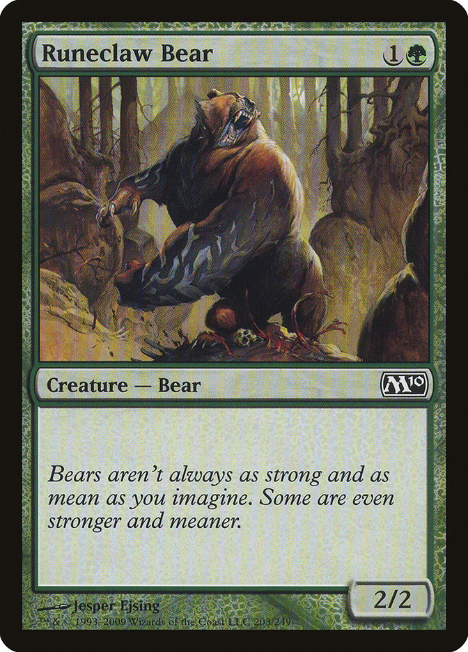 {C} Runeclaw Bear [Magic 2010][M10 203]