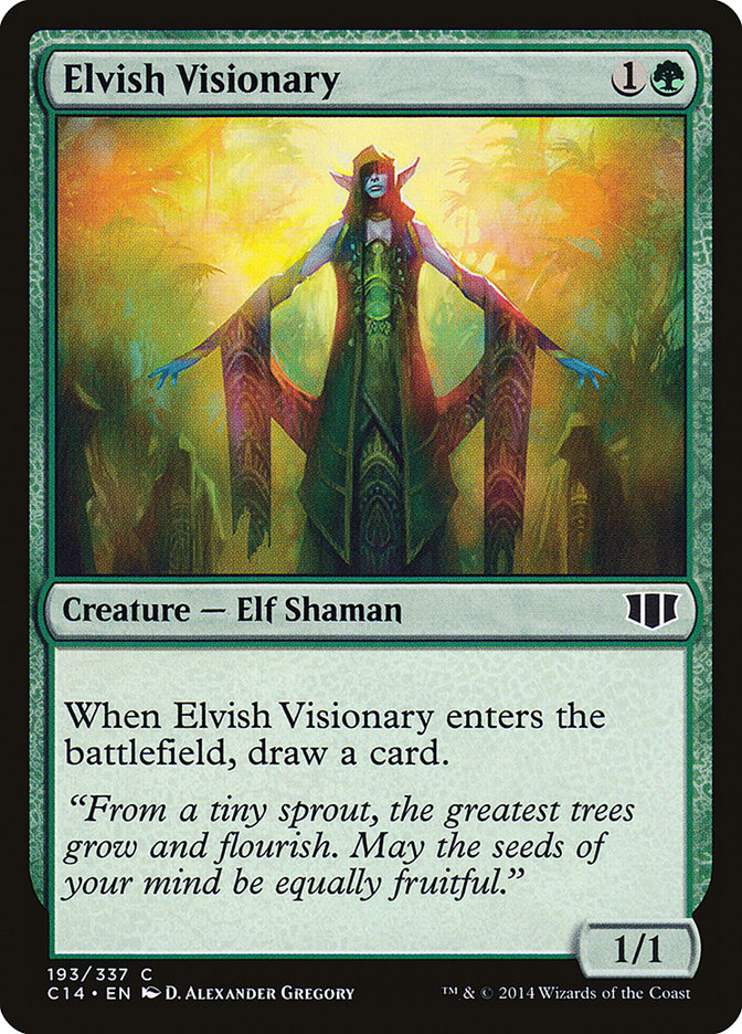 {C} Elvish Visionary [Commander 2014][C14 193]