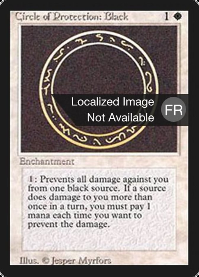 {F} Circle of Protection: Black [Foreign Black Border][FBB 3ED 009]