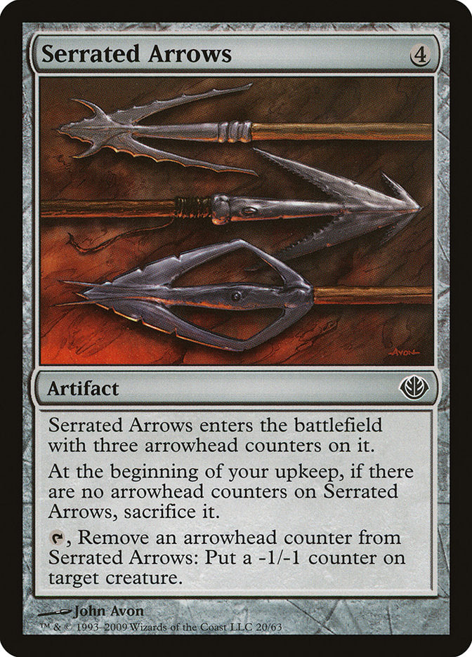 {C} Serrated Arrows [Duel Decks: Garruk vs. Liliana][DDD 020]