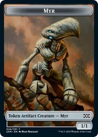 {T} Myr (024) // Thopter (026) Double-sided Token [Double Masters Tokens][T2XM 024]