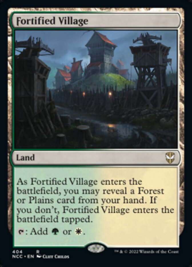 {R} Fortified Village [Streets of New Capenna Commander][NCC 404]