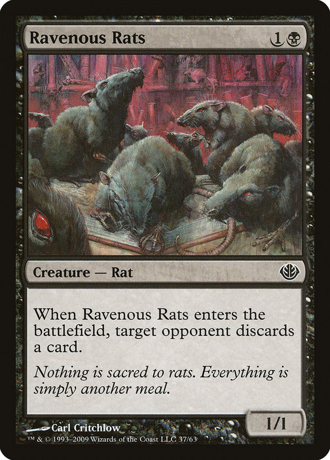 {C} Ravenous Rats [Duel Decks: Garruk vs. Liliana][DDD 037]