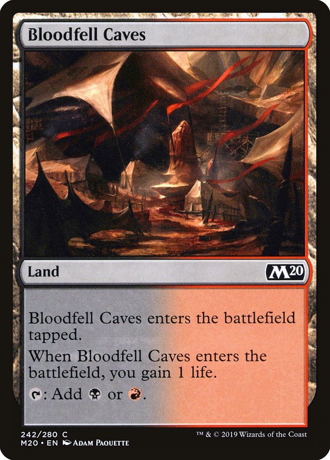 {C} Bloodfell Caves [Core Set 2020][M20 242]