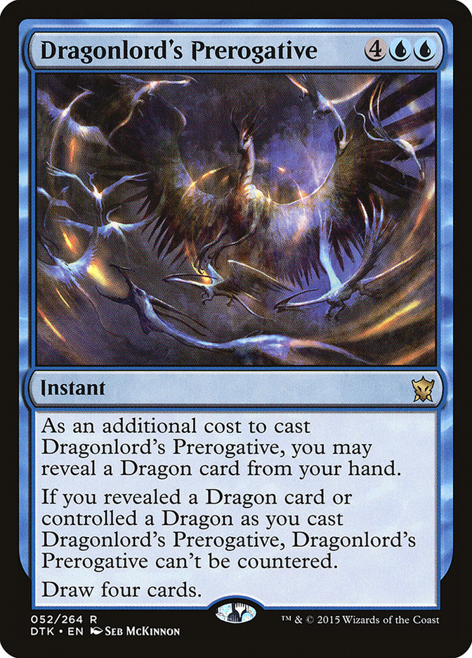{R} Dragonlord's Prerogative [Dragons of Tarkir][DTK 052]