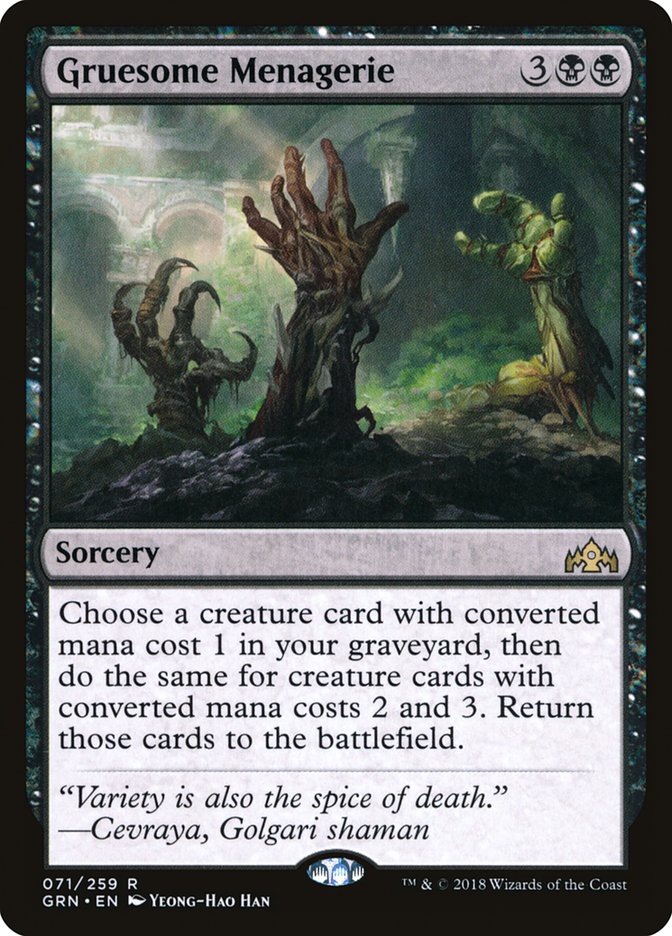 {R} Gruesome Menagerie [Guilds of Ravnica][GRN 071]
