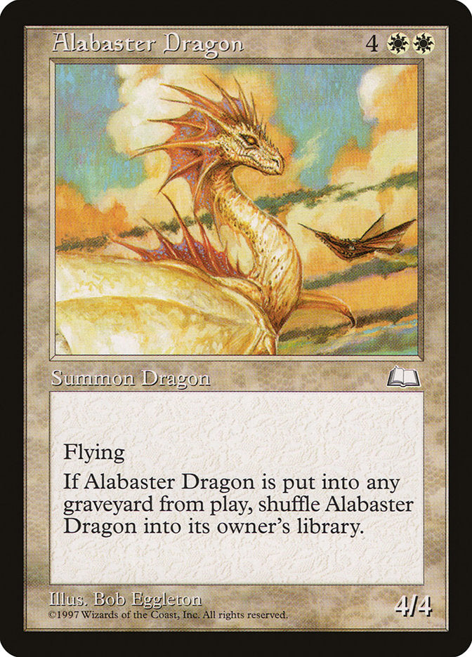 {R} Alabaster Dragon [Weatherlight][WTH 002]