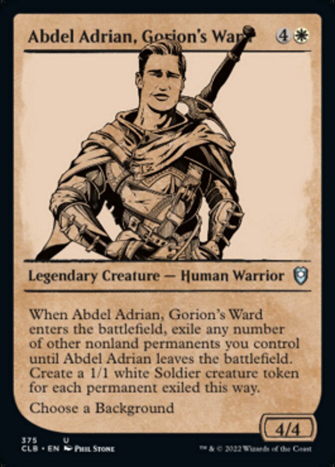 {C} Abdel Adrian, Gorion's Ward (Showcase) [Commander Legends: Battle for Baldur's Gate][CLB 375]