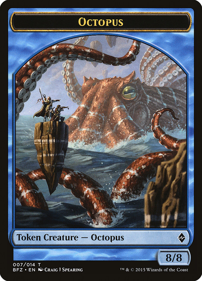 {T} Octopus Token [Battle for Zendikar Tokens][TBFZ 007]