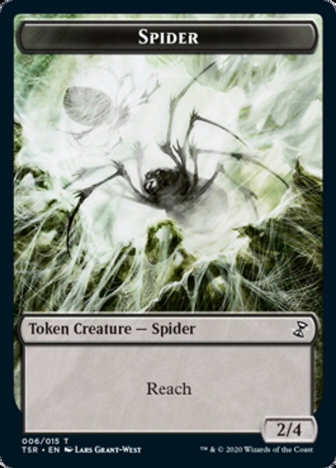 {T} Spider Token [Time Spiral Remastered Tokens][TTSR 006]