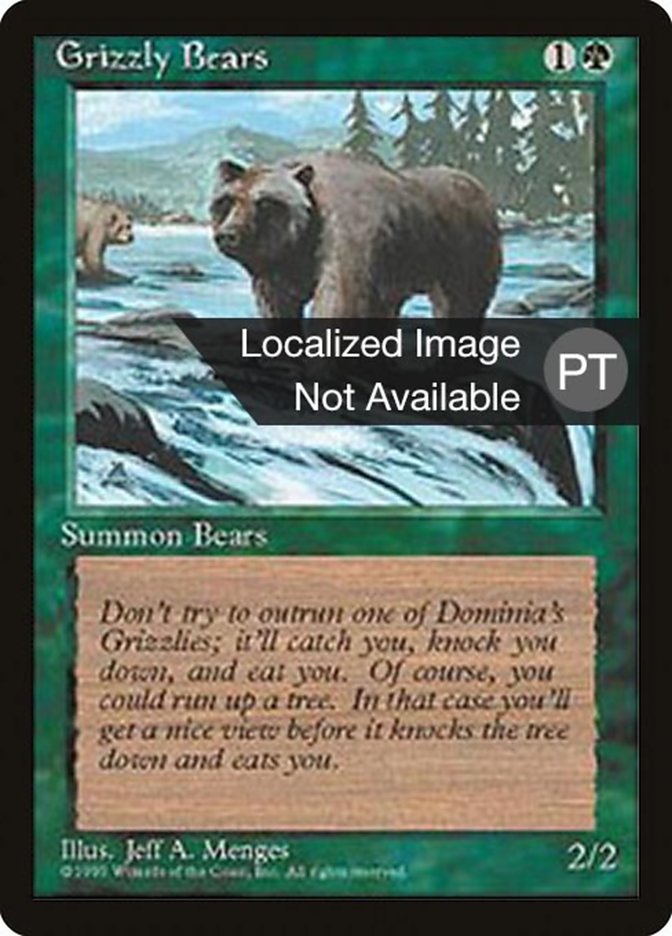 {F} Grizzly Bears [Fourth Edition (Foreign Black Border)][FBB 4ED 250]