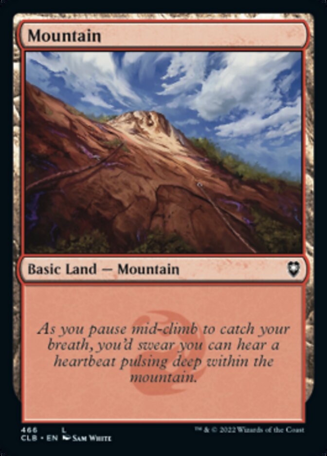 {B}[CLB 466] Mountain (466) [Commander Legends: Battle for Baldur's Gate]
