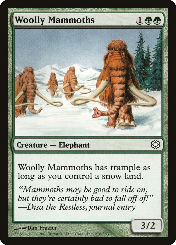 {C} Woolly Mammoths [Coldsnap Theme Decks][CST 278]