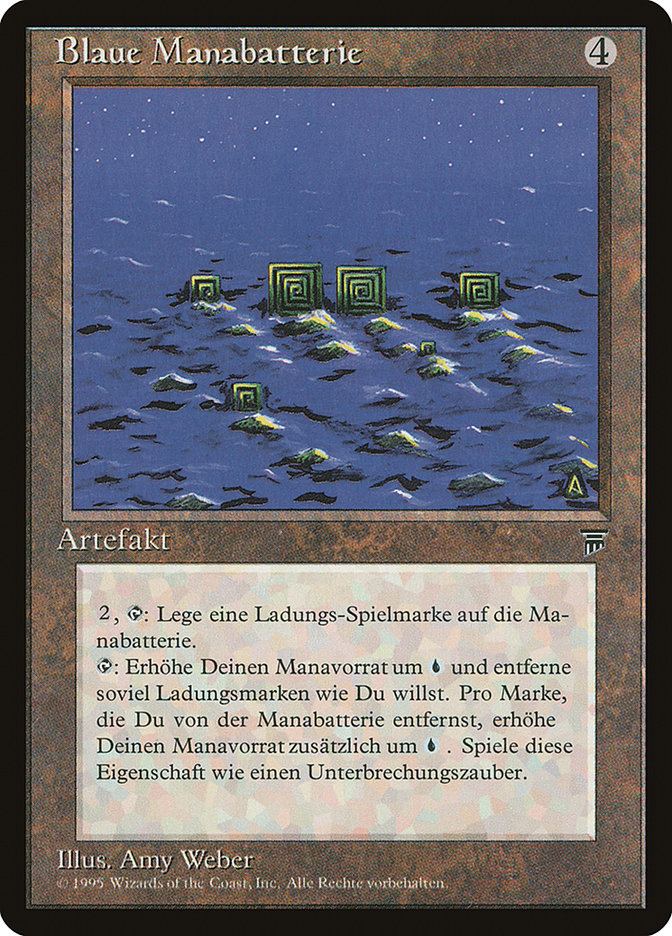 {C} Blue Mana Battery (German) - "Blaue Manabatterie" [Renaissance][REN 112]