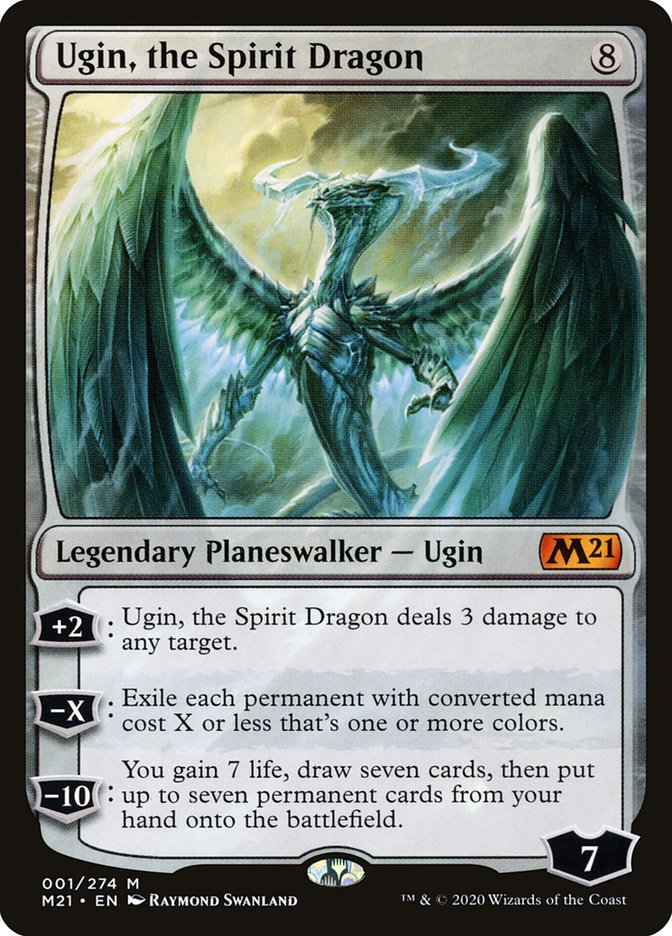 {R} Ugin, the Spirit Dragon [Core Set 2021][M21 001]