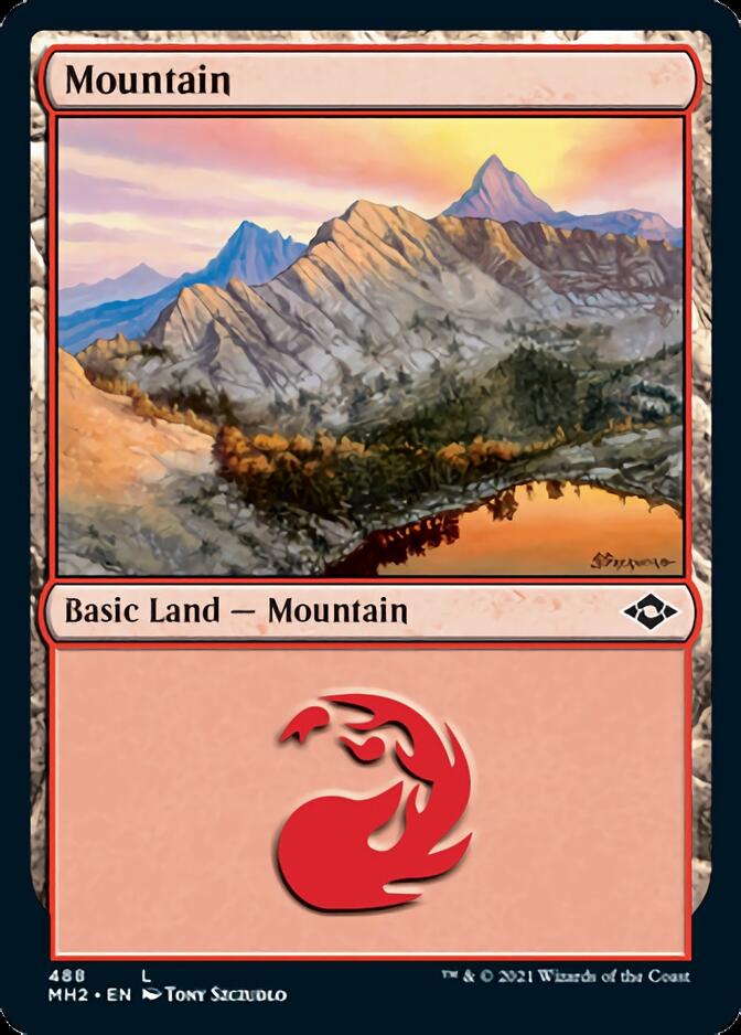 {B}[MH2 488] Mountain (488) (Foil Etched) [Modern Horizons 2]