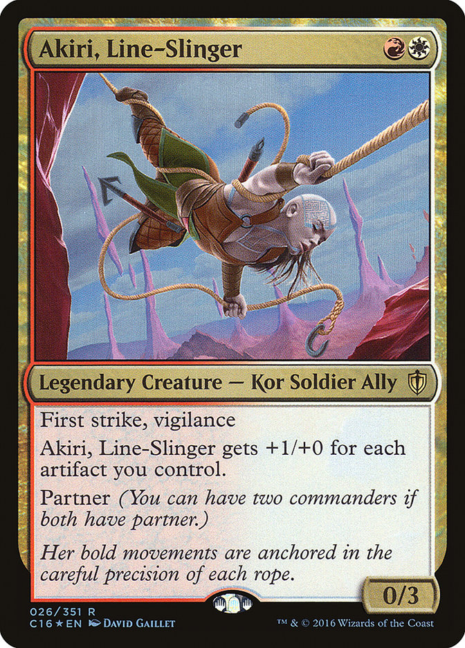 {R} Akiri, Line-Slinger [Commander 2016][C16 026]