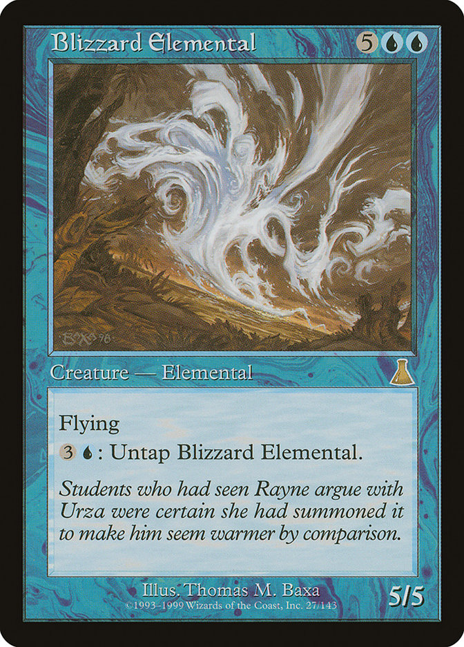 {R} Blizzard Elemental [Urza's Destiny][UDS 027]